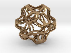 Symmetrical Sphere Twisted  in Natural Brass