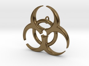 Biohazard in Polished Bronze