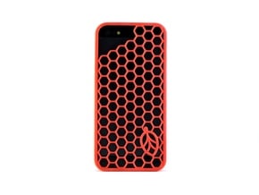 Hexagon Case in Red Processed Versatile Plastic