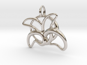 leafs of flower in Rhodium Plated Brass