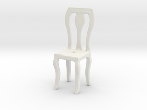Dining Chair in White Natural Versatile Plastic: Small