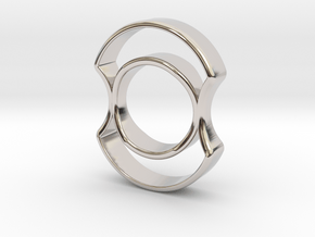 Micro Spinner in Rhodium Plated Brass