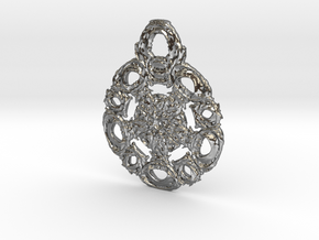 Nordic Regal Pendant in Polished Silver