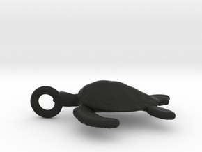 Sea Turtle in Black Natural Versatile Plastic
