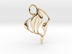 Ocean waves  in 14k Gold Plated Brass