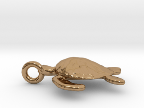 Sea Turtle in Polished Brass