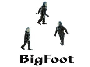 BIGFOOT O Scale Creature in Tan Fine Detail Plastic