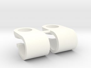 Support de gyrophare Pistenking pour rampe de 5mm  in White Processed Versatile Plastic