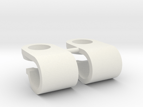 Support de gyrophare Pistenking pour rampe de 5mm  in White Premium Versatile Plastic