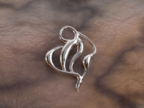 Ocean waves  in Polished Silver