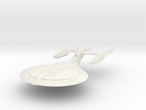 Federation Destiny Class  BattleCruiser in White Natural Versatile Plastic