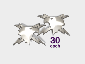 60x Thunder Eagles - Shoulder Insignia pack in Tan Fine Detail Plastic