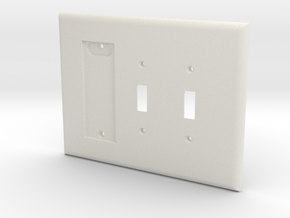 Philips Hue Dimmer 3 Gang Switch Plate L in White Natural Versatile Plastic