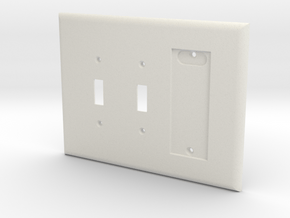 Philips Hue Dimmer 3 Gang Switch Plate R in White Natural Versatile Plastic