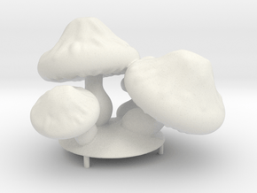 Mushroom Flash Lamp in White Natural Versatile Plastic