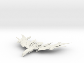 Romulan FireBird Class  HvyCruiser Large in White Natural Versatile Plastic
