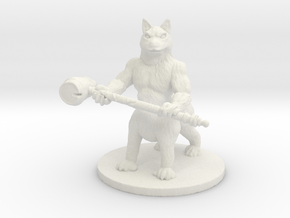 Wild Husky (Medium Canitaur) in White Premium Versatile Plastic