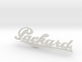 Packard Logo 103mm in White Natural Versatile Plastic