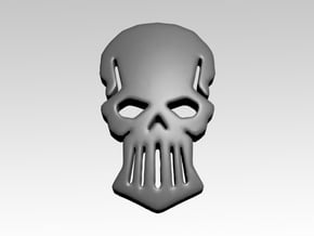 Metal Skull Shoulder Icons x50 in Tan Fine Detail Plastic