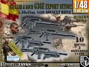 1/48 Heckler Koch Rifle G36E Export Set002 in Tan Fine Detail Plastic