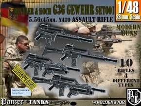 1/48 Heckler Koch Gewehr G36 Set001 in Tan Fine Detail Plastic