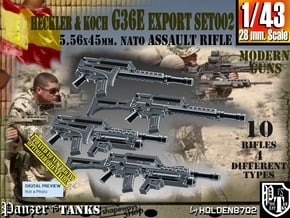 1/43 Heckler Koch Rifle G36E Export Set002 in Tan Fine Detail Plastic