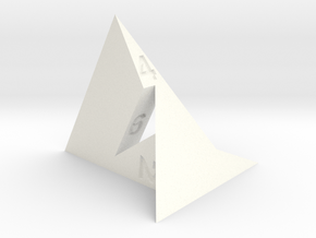 d4 Szilassi Polyhedron in White Processed Versatile Plastic