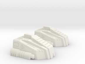 Terror Combiner's Slippers in White Natural Versatile Plastic