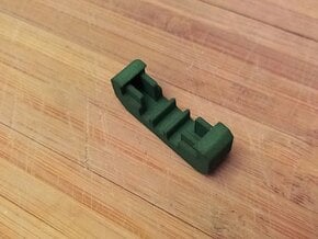 1 Slot Modular Picatinny Wire Clip Rail Cover in Green Processed Versatile Plastic