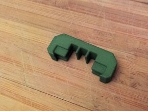 1 Slot Picatinny Wire Clip Rail Cover (10-Pack) in Green Processed Versatile Plastic