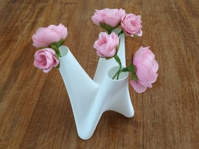 3 in 1 vase small in White Natural Versatile Plastic