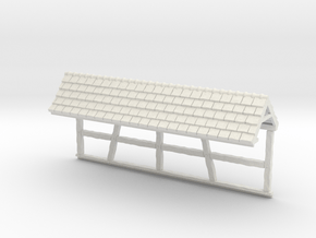 HOF035b - Roof for castle wall 5 in White Natural Versatile Plastic