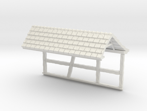 HOF036b - Roof for castle wall 6 in White Natural Versatile Plastic