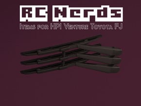 RCN104 Wipers for HPI Venture Toyota FJ Crusier  in Black Natural Versatile Plastic