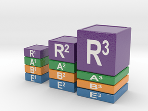 75% 3 Rectangles - Experiences Beliefs Actions Res in Glossy Full Color Sandstone