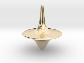 Inception Spinning top in 14k Gold Plated Brass