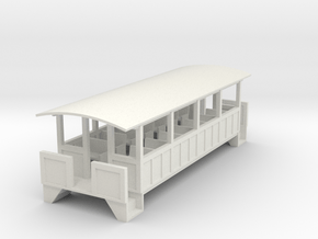 Excursion Car - Oscale in White Natural Versatile Plastic