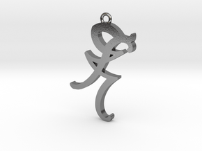 Shadow Hunters Iratze Pendant in Polished Silver