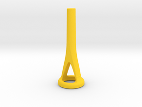 Horn Cut-Away Mouthpiece Trainer - 0.67 Inch ID in Yellow Processed Versatile Plastic