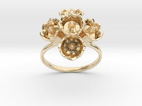 The Lily of The Valley Ring II in 14K Yellow Gold