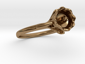 The Lily of The Valley Ring III in Natural Brass