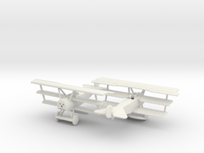 1/144 Fokker Dr.1 x2 in White Natural Versatile Plastic