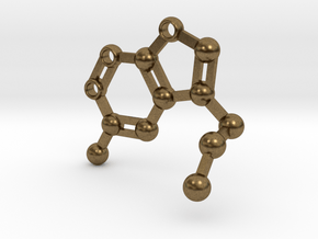 serotonin keychain in Natural Bronze