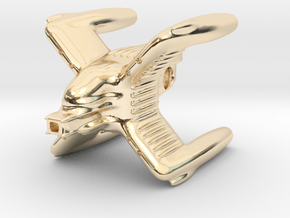 The famous X-blade freighter in 14k Gold Plated Brass