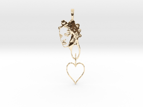 RIHANNA PENDANT - RIHANNA FAN PENDANT - Exclusive  in 14K Yellow Gold