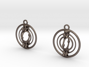 Cmix earrings in Polished Bronzed Silver Steel