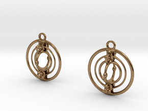 Cmix earrings in Natural Brass