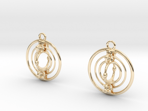 Cmix earrings in 14K Yellow Gold