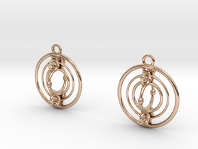 Cmix earrings in 14k Rose Gold Plated Brass