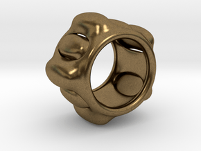 Cell ring in Natural Bronze